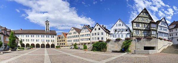 Panorama Marktplatz Böblingen(Foto: Bildarchiv Böblingen)