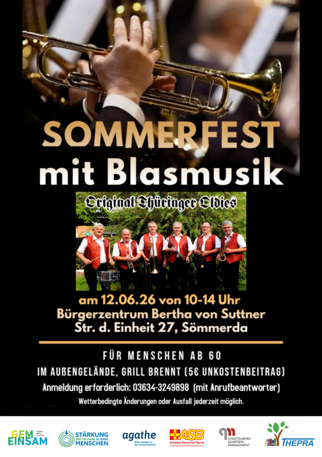 Sommerfest mit Blasmusik Bürgerzentrum