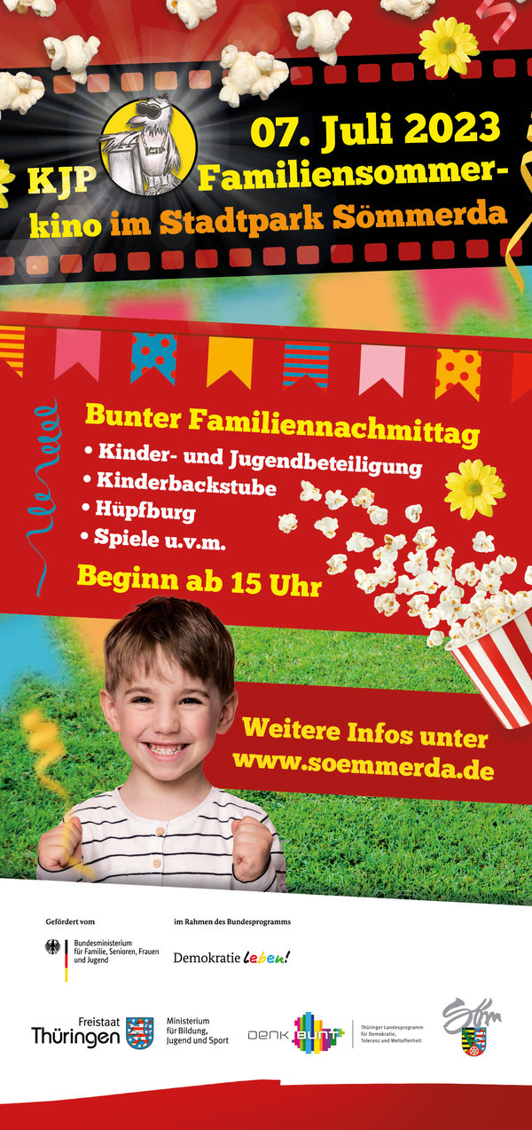 Flyer Familiensommerkin Flyer Familiensommerkino 2023 hinten