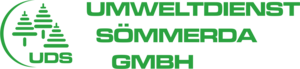 Logo des Umweltdienstes Sömmerda mit drei Bäumen in grün und der Wortmarke