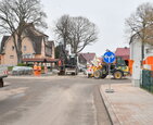 Blick aus dem fertigen Bereich der Mozartstraße in Richtung Puschkinplatz
