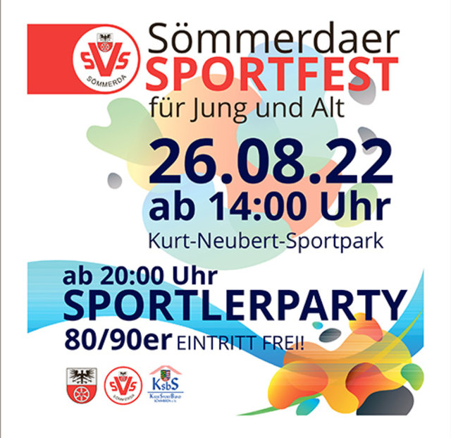 Plakat zum Sportfest