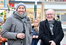 Stefan Schmidt, Abteilungsleiter Kultur, und Bürgermeister Ralf Hauboldt eröffneten den Weihnachtsmarkt.