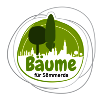 Das Logo Bäume für Sömmerda führt als Link auf die Seite mit ausführlichen Informationen zur Aktion.