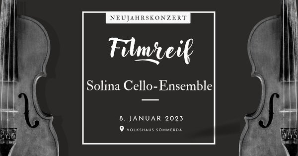 Das Ankündigungsplakat für das Neujahrskonzert Das Ankündigungsplakat für das Neujahrskonzert