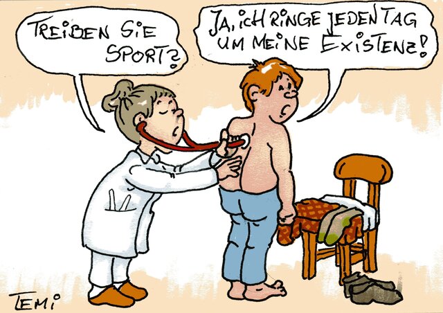 Karikatur von Hans-Joachim Tempel Karikatur von Hans-Joachim Tempel