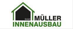 Müller Innenausbau GmbH Logo in grün und schwarz mit stilisierten Häuschen