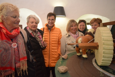 Beim Besuch des Stadtmauerturms zum Waidanbau.