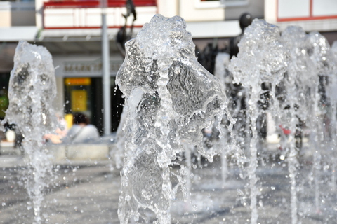 Wasserspiel auf dem Obermarkt