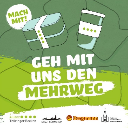 Das Logo von Stadt und Partnern für die Mehrwegkampagne