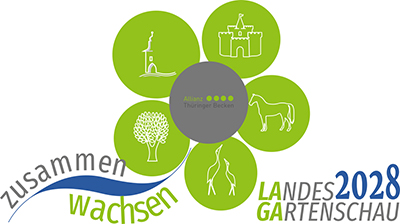 Das Logo des Zweckverbandes für seine Bewerbung für die Landesgartenschau 2028
