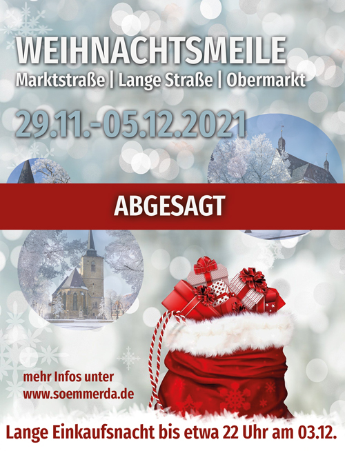 Weihnachtsmeile 2021 abgesagt